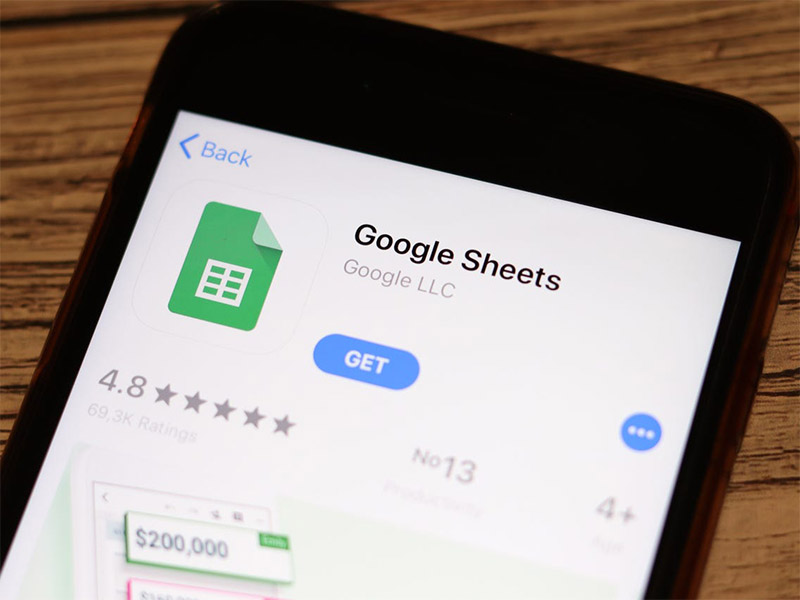 Tải ứng dụng Google Sheet tr&ecirc;n điện thoại